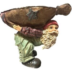 vintage Mark Klaus Kollection "Work Shop Santa" figurine. Resin. Limited edition